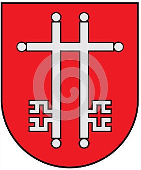 Coat of arms of the city of Zagare. Lithuania photo
