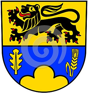 Coat of arms of the commune of Hummel. Germany