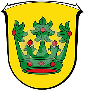 Coat of arms of the commune of Rodenbach. Germany