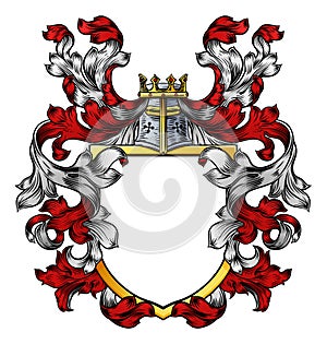 Coat of arms crest knight family heraldic shield