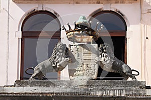 Coat of arms and crown in Venice