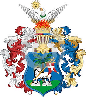 Coat of arms of Debrecen in Hajdu-Bihar County in Hungary