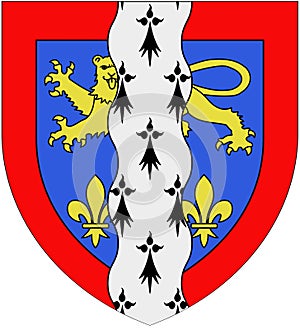 Coat of arms of the department of Mayenne. France