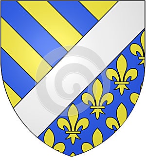 Coat of arms of the department of Oise. France