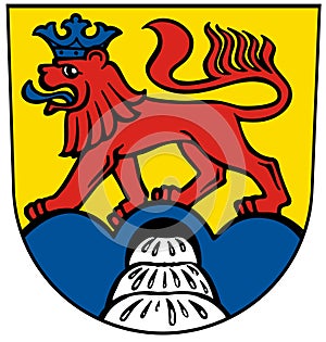 Coat of arms of the district of Calw. Germany.