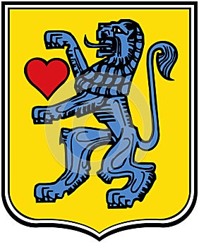 Coat of arms of the district of Celle. Germany.