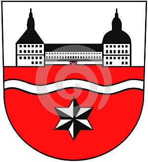Coat of arms of the district of Gotha. Germany