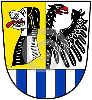 Coat of arms of the district of Neustadt an der Aisch Bad Bad Windsheim. Germany