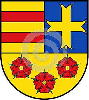 Coat of arms of the district of Oldenburg. Germany