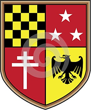 Coat of Arms Eagle Cross Stars Vector