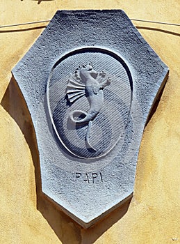 Coat of arms of the family Papi in Lucca, Italy