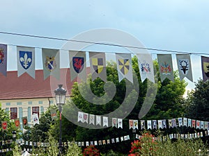 Coat of arms flags.