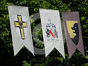 Coat of arms flags.