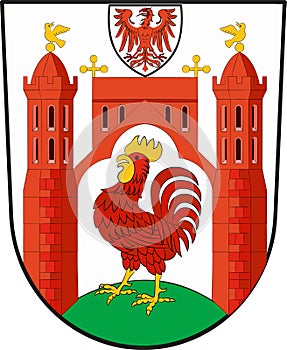 Coat of arms of Frankfurt Oder in Brandenburg, Germany