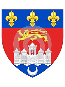 Coat of Arms of the French City of Bordeaux