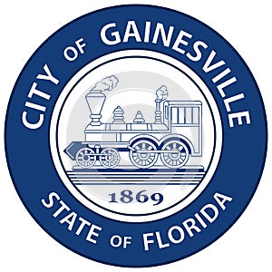 Coat of arms of Gainesville in Florida, USA