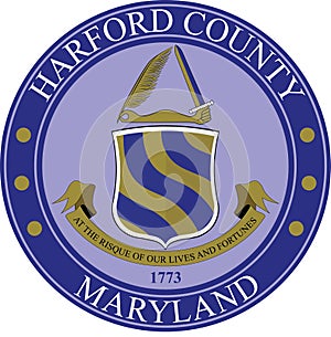 Coat of arms of Harford County of Maryland, USA photo