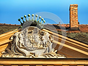 Coat of arms on the house