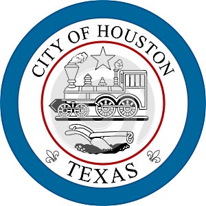 Coat of arms of Houston in Texas in United States