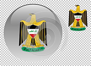 Coat of arms of Iraq vector illustration on a transparent background