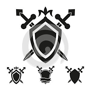 Coat of arms knight shield templates