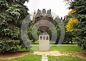 Coat of arms in Kosice. Slovakia