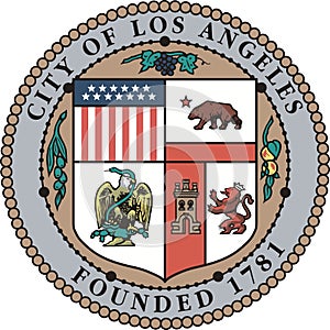 Coat of arms of the LOS ANGELES, UNITED STATES