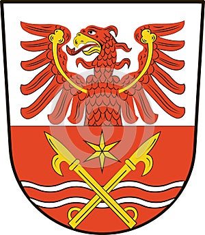 Coat of arms of Markisch-Oderland in Brandenburg, Germany