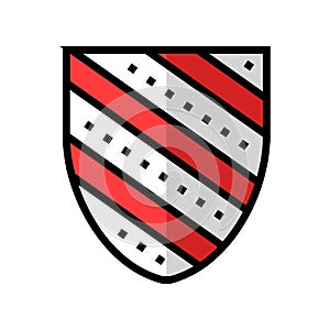 coat arms medieval heraldry color icon vector illustration photo