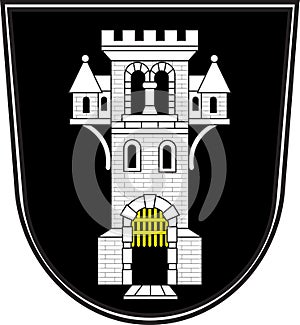 Coat of arms of Menden in North Rhine-Westphalia, Germany photo