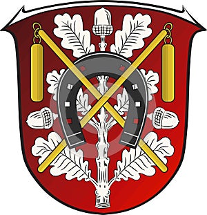 Coat of arms of Moerfelden-Walldorf in Hesse, Germany