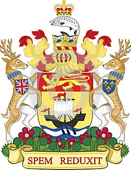 Coat of arms of NEW BRUNSWICK, CANADA