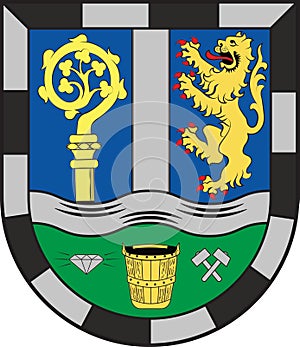 Coat of arms Oberes Glantal in Kusel in Rhineland-Palatinate, Germany