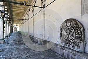 Coat of arms of the Ottoman Empire in Topkapi Palace, Istanbul, Turkey