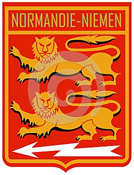 Coat of arms of pilots 19 Normandy-Niemen air regiment