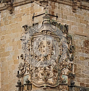 Coat of arms of the Pizarro family in Trujillo