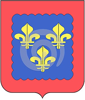Coat of arms of the Province of Berry. France.