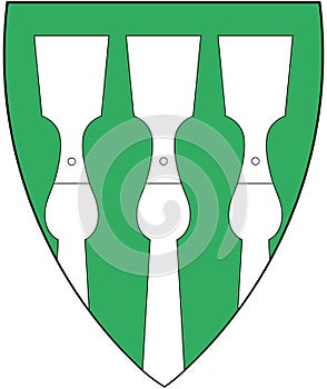 Coat of arms of the province of Hedmark. Norway photo