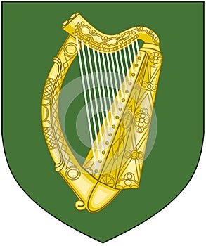Coat of arms of the province of Leinster. Ireland