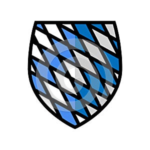 coat arms royal medieval heraldry color icon vector illustration photo
