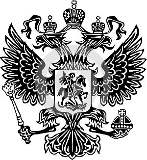 Coat of arms of Russia photo