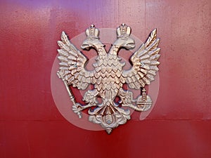 Coat of arms of the Russian Federation with double-headed eagle