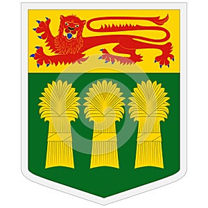 Coat of arms of Saskatchewan in Canada