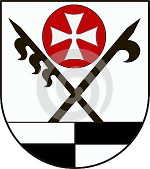 Coat of arms of Schwabisch Hall in Baden-Wuerttemberg, Germany