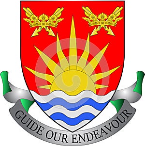 Coat of arms of Suffolk in England