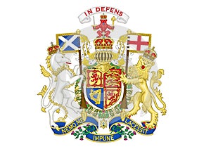 Coat of Arms of United Kingdom in Scotland 1837 - 1952