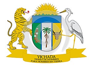 Coat of Arms of Vichada Colombia photo