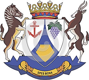 Coat of arms of the Western Cape. SOUTH AFRICA