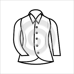 COAT Editable and Resizeable Vector Icon photo