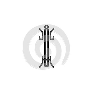Coat Rack line icon